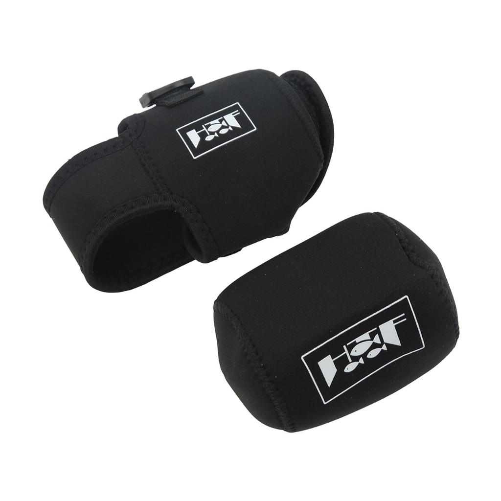 2PCS Fishing Reel Cover Neoprene Impact Resistant Elastic Fishing Reel Pouch for Outdoor