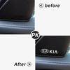 AANW1 10pcs 3D aluminum speaker stereo speaker badge emblem Sticker for Kia Ceed Cerato Rio Sportage Soul K3 K5 Sorento Optima Picanto