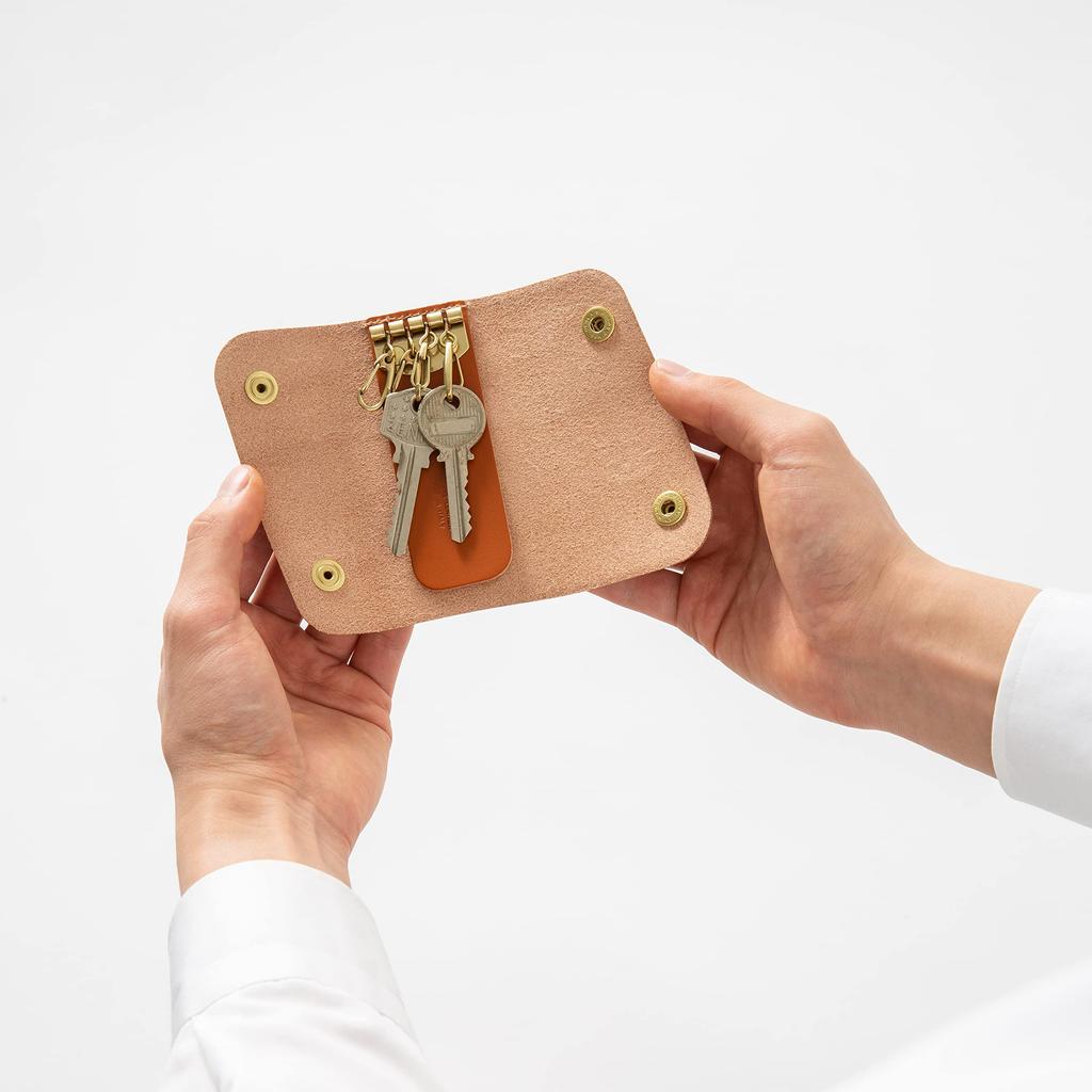 Key Case F Dark Brown [IL BISONTE] 54_1_5412305250