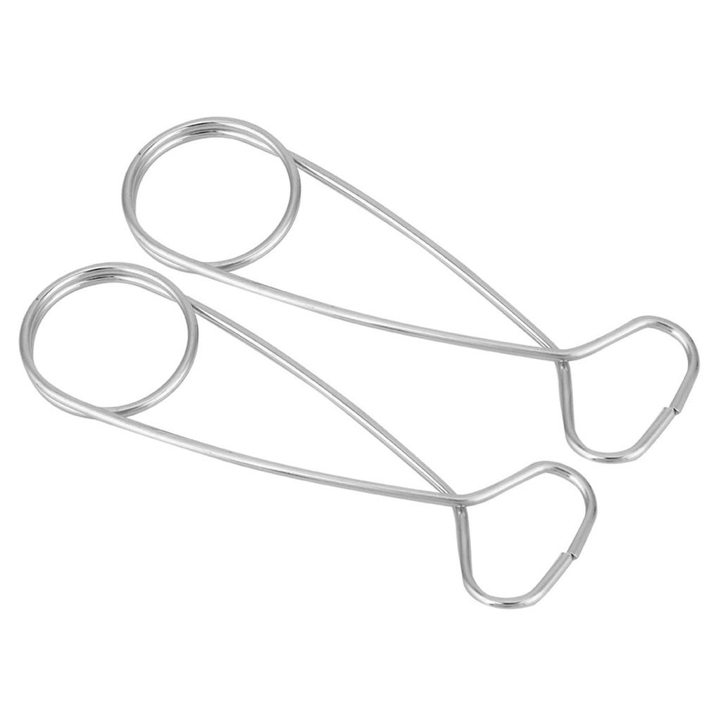 2Pcs Stainless Steel Fish Mouth Jaw Spreaders Hanging Hook Rack for Cooker Water Bottle