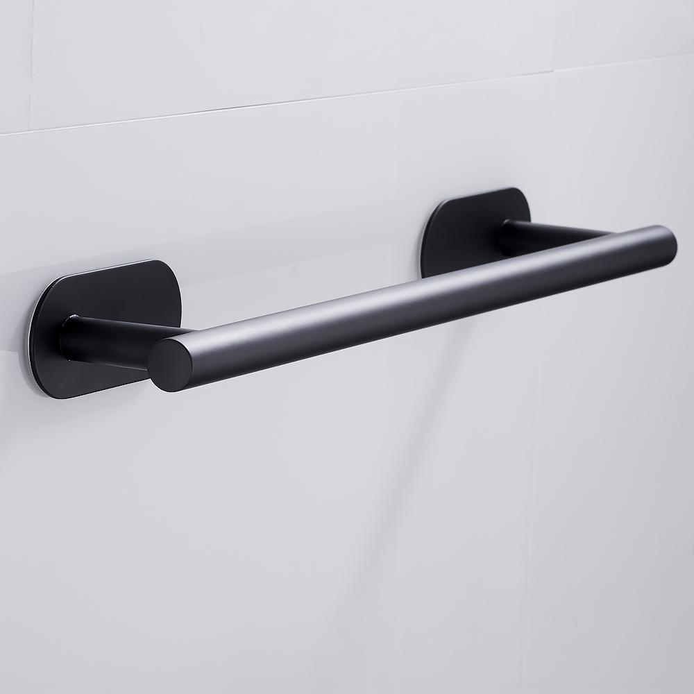 50cm Stainless Steel Bathroom Towel Rack No Drilling Self Adhesive Wall-Mounted Towel Clothes Shelf Holder Hanger Home Bath Rack