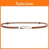 Dress Leather Belt Womens Alloy Clasp Smooth Fashion Formal Decoration Wear