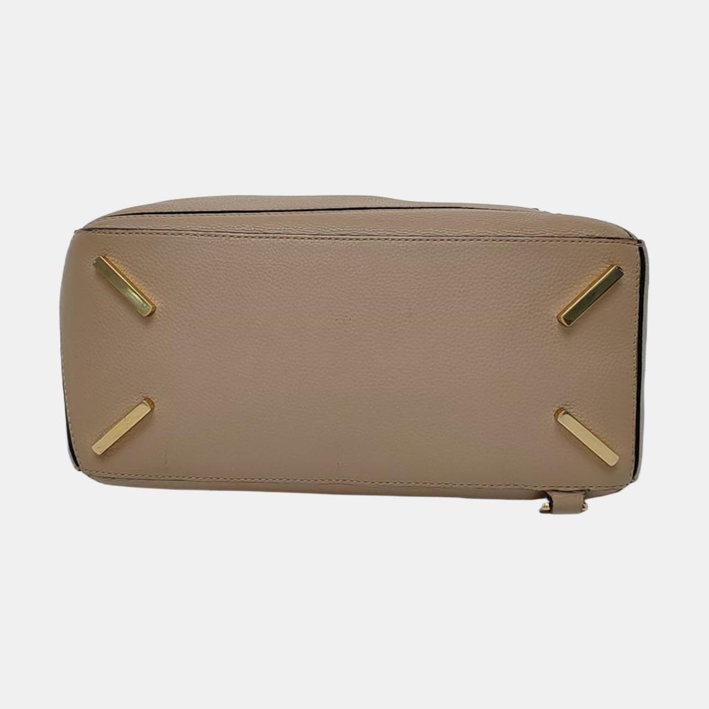 [Pre-Owned] Puzzle Medium Brown Leather Geometric Shoulder Bag With Gold Hardware And Detachable Strap - Good #1GUI4UV