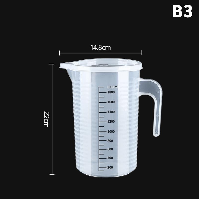 Мерный стакан с крышкой, специальное мерное ведро для магазина молочного чая, мерный стакан большой вместимости, прозрачный стакан, кухонные принадлежности для выпечки