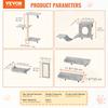 Wall Mounted Cat Shelves Tree with Jump Boards Hammock Sofa Grip Set of 6