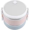 Portable Bento Boxes Adult Lunch Box Stainless Steel Stackable Lunch Box Container Bento Box Food Container (The second layer 1400ml)