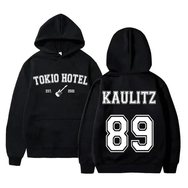 Осень/Зима Худи Рок-группы Tokio Hotel Принт Каулица Мужские и Женские Худи Хип-хоп Свитшоты Харадзюку Теплые Худи