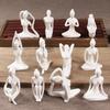 Creative Yoga Statue Eco-friendly Ceramic Smooth Surface
