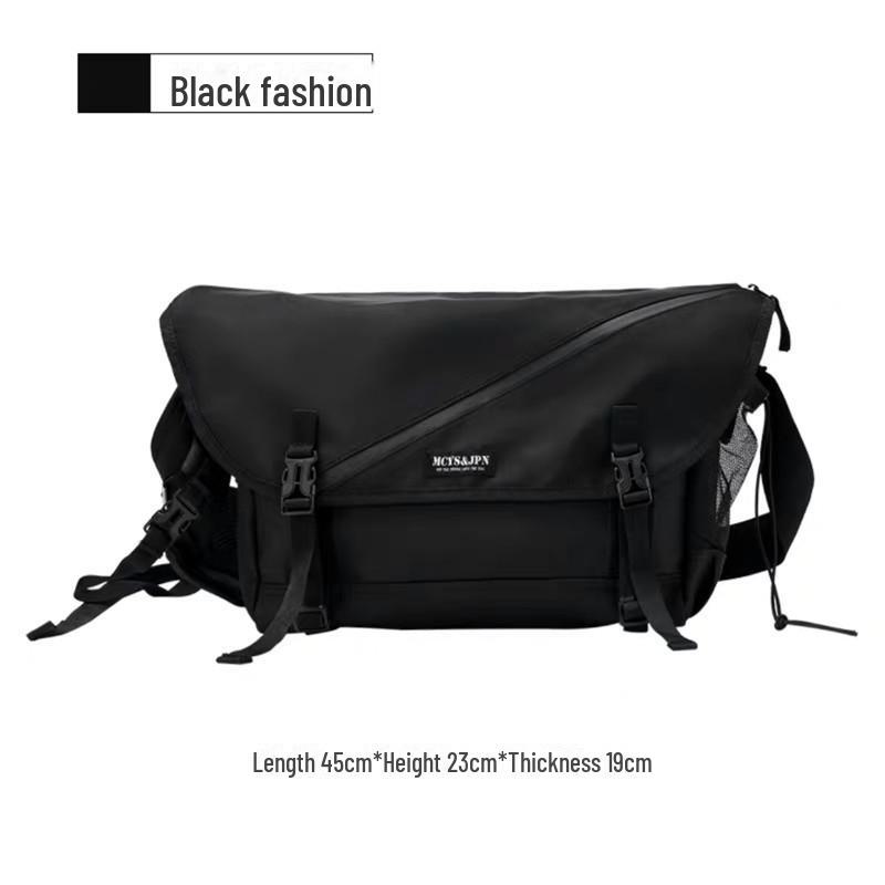 Мужская молодежная сумка-мессенджер в японском стиле - большая вместимость, модная повседневная сумка через плечо в уличном стиле