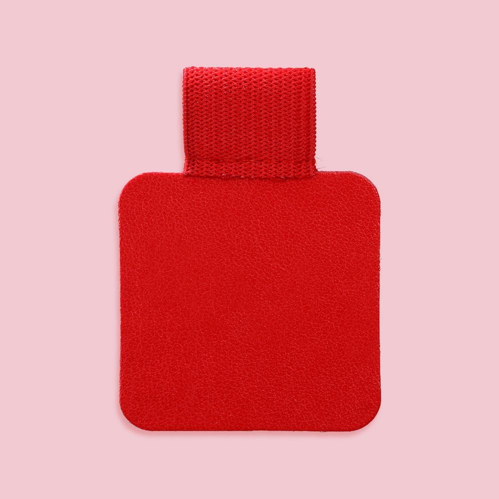 4PCS Useful Convenient Stationery Self-adhesive Pen Holder Leather Pen Clips Notebook Elastic Loop
