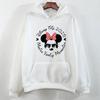Толстовки с принтом Поездка в Дисней 2025 Мода Женская Повседневная одежда Длинный рукав Белый Пуловер Кавайный Мультяшный Графический Свитшот