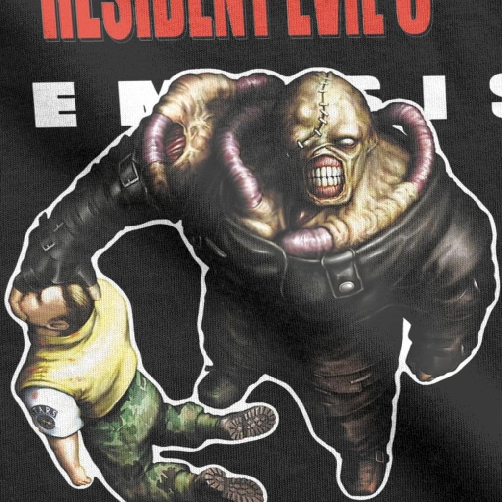 Забавные футболки Resident Evil 3 Nemesis для мужчин, с круглым вырезом, из чистого хлопка, с коротким рукавом, размеры 4XL 5XL 6XL
