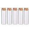 Plastic Test Tube with Cork Stopper Bead Storage Vial Containers