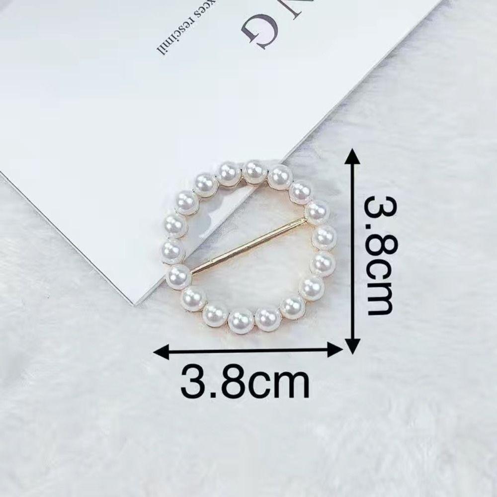 Clothes Hem Clothes Corner Buckle Pearl Shirt Corner Buttons Creative Silk Scarf Buckle