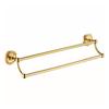 European Gold All-Copper Bathroom Towel Rack & Accessories Set