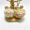Soft Fluffy Curly Sheep Plush Keychain Mini Stuffed Lamb Pendant Durable Bag Accessory for Travel Luggage Decor Small Gifts