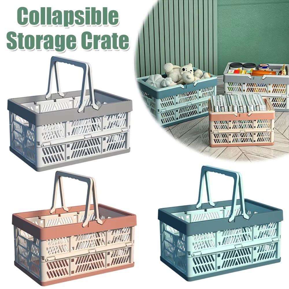 Thickened Portable Picnic Basket Stackable Plastic Storage Box Fruit Vegetable Storage