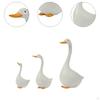 3x Статуэтки уток Фигурки животных Поделки Милые украшения для двора, Садовые скульптуры для фермерского дома ТВ
