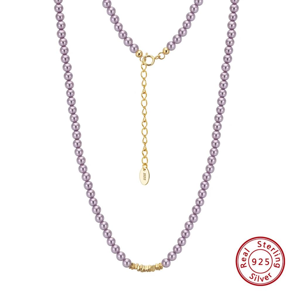 ORSA JEWELS Элегантные U-образные серьги-кольца с жемчугом из ракушек для женщин Серьги с жемчужными бусинами из серебра 925 пробы Вечеринка Роскошные украшения PSE08