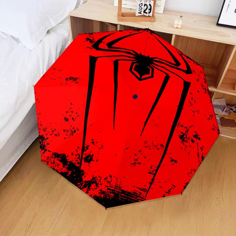 1PC Spider Automatic Folding Umbrella 8-Rib Travel Umbrella with Auto Portable Case, Ideal Gift for Birthdays
