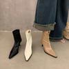 Thin High Heel Women's Ankle Boots Fashion Pointed Toe Short Botas Ladies Elegant Shoes 2024 Autumn Winter Women's Pumps