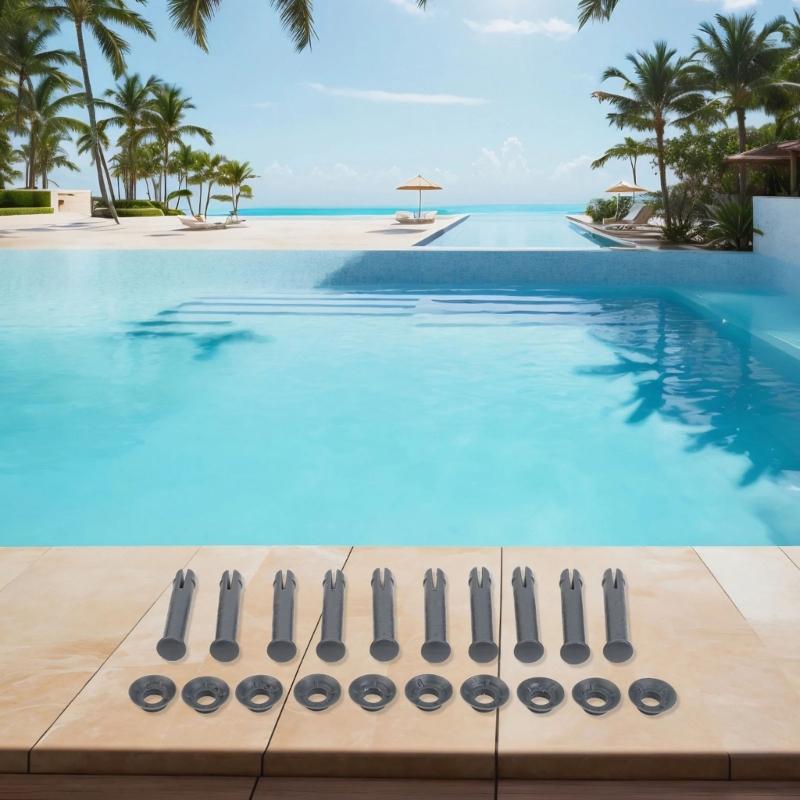 10 Set P61796 Pool Maintenance Kit Plastic Replacement Fasteners Pools Pin Gasket Set for Enhanced Stability Durability