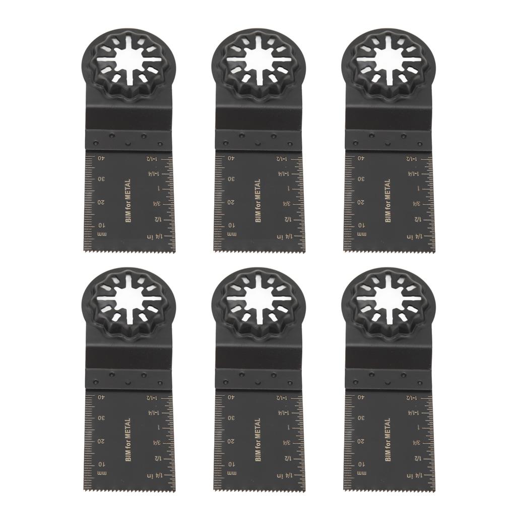 10 шт. Колеблющееся пильное полотно 34 мм Биметаллическое Многофункциональный режущий инструмент Набор Комплект для Starlock