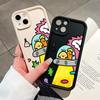 For iPhone 16 15 Pro Max Redmi Note 13 12 11 Pro Samsung S24 Plus S24 Ultra A52 A72 A54 Soft Silicone Square Cartoon Spaceship Shockproof Case