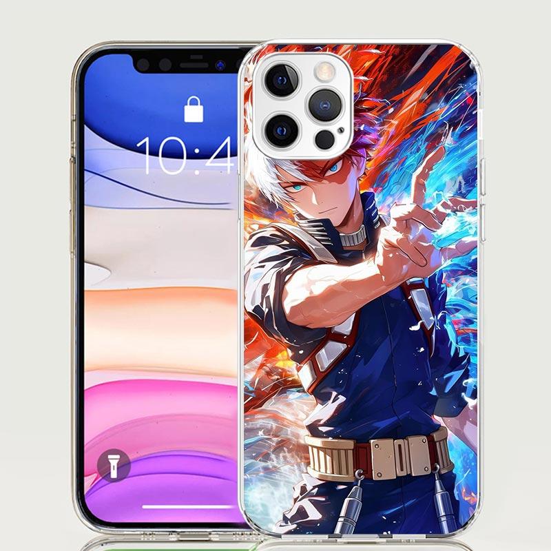 Чехол для телефона Todoroki Shoto MHA My Hero Для iPhone 18 17 Air 16 15 Plus 11 14 Pro Max 13 Mini 12 7 8 + SE Рисунок Арт Индивидуальный Чехол