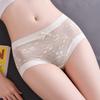 1 Pcs Women Seamless Panties Sexy High Waist Hip Lift Briefs Summer Mesh Breathable Underpants Comfort Flower Intimate Lingerie