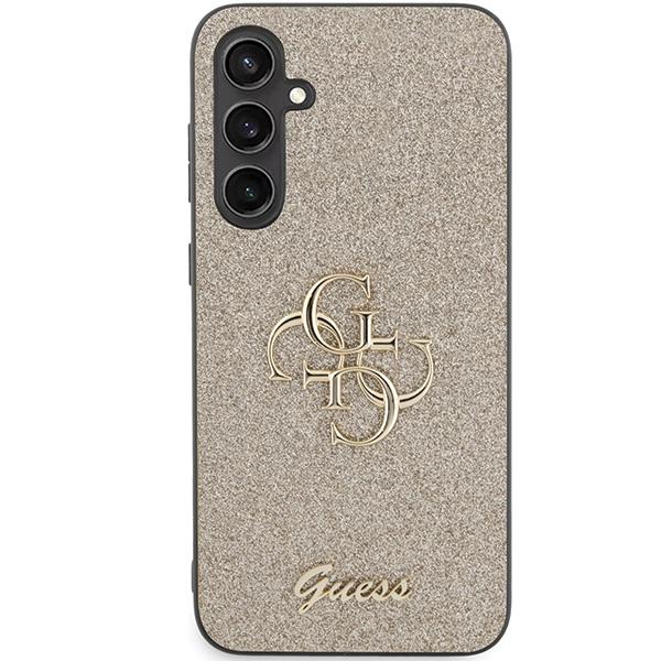 Guess Guhcs23Fehg4Sgd S23 Fe S711Złoty/Gold Hardcase Glitter Script Big 4G
