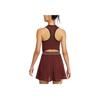 Nike Теннисное платье без рукавов Dri-Fit Женские платья Темно-красный Редвуд Белый FZ6743619