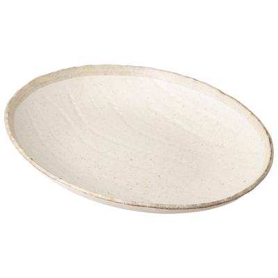 Mino Ware Белая овальная тарелка с лапшой Карацу K30273