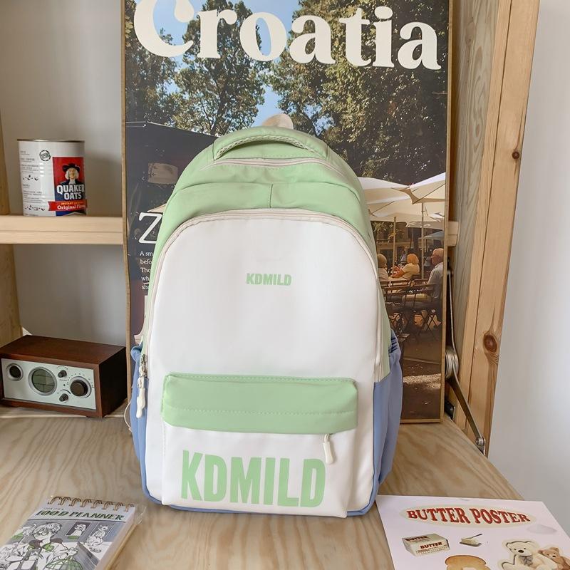 Школьная сумка большой вместимости, женский младшеклассник, старшеклассник, цветной контрастный рюкзак, дорожный рюкзак