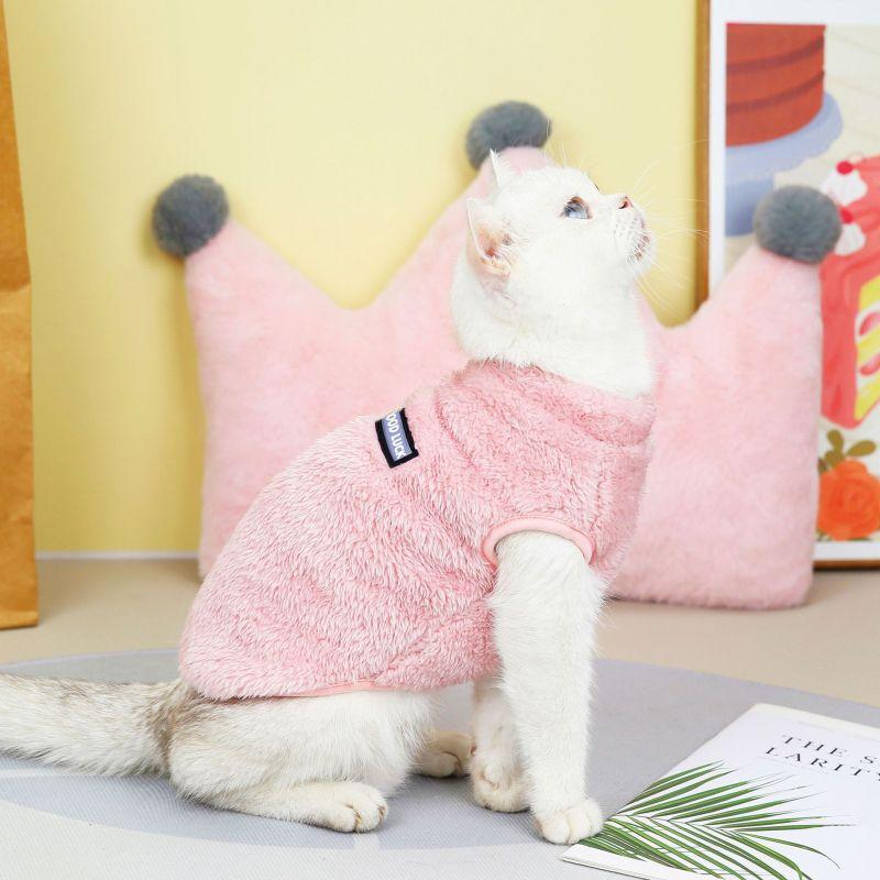 New Pet Cat Clothes Winter Clothes Warm Pet Clothes Cat Clothes