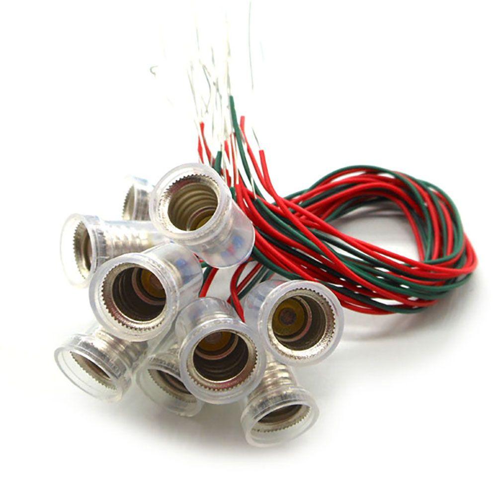 Шт для маленькой лампочки с проводом 20 см Адаптер для лампы E10 Основание лампы E10 Осветительные аксессуары Патрон для лампы E10