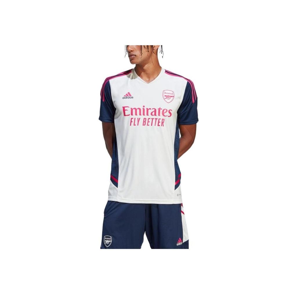 Adidas Arsenal Condivo 22 Training Jersey Off White/Collegiate Navy Men Streetwear HT4436