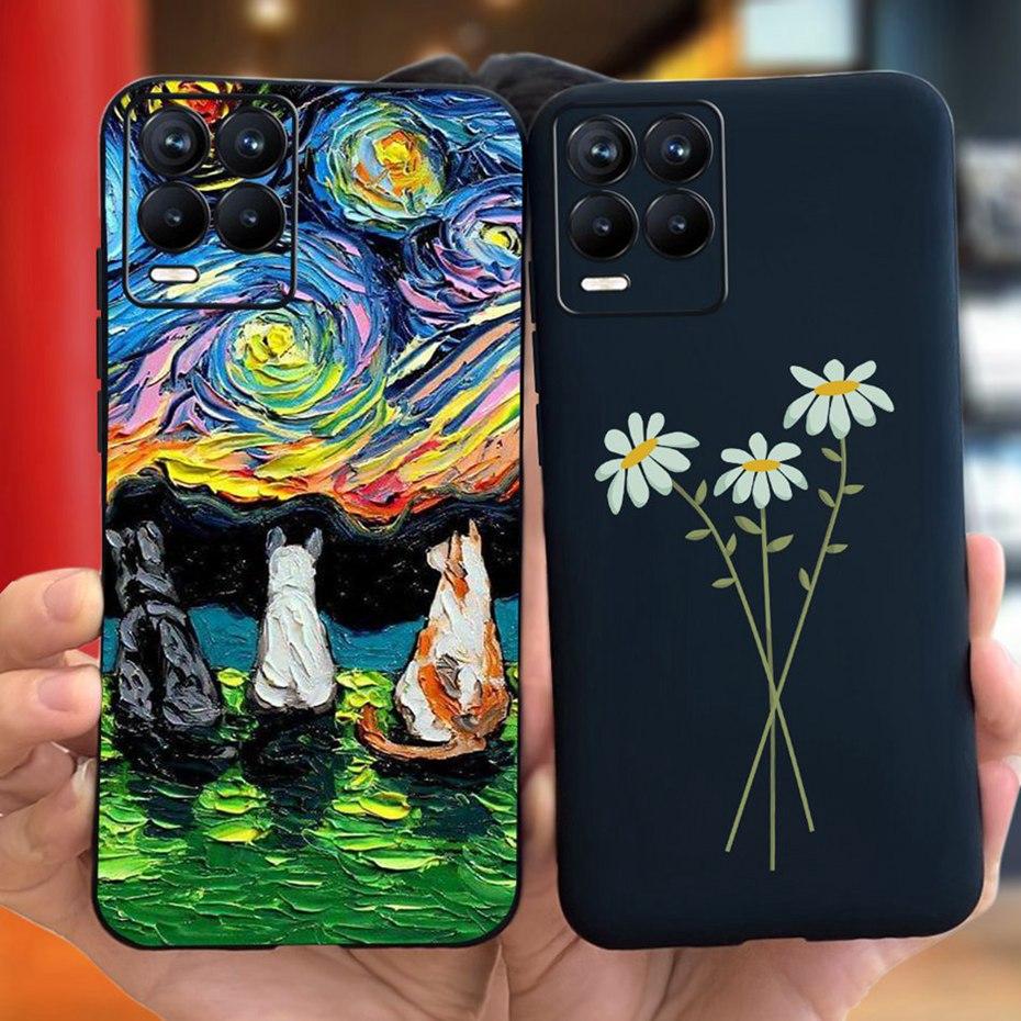 Чехол Для Realme 8 Pro / Realme 8 4G Милый Мультяшный Конфетный Цвет Мягкий Силиконовый Чехол Для Realme8 8Pro RMX3085 RMX3081 Чехлы для Телефона
