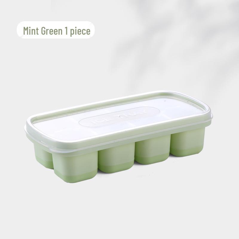 TPE Jelly Yogurt Ice Cube Tray - Food Grade Ice Mold Container for Refrigerator