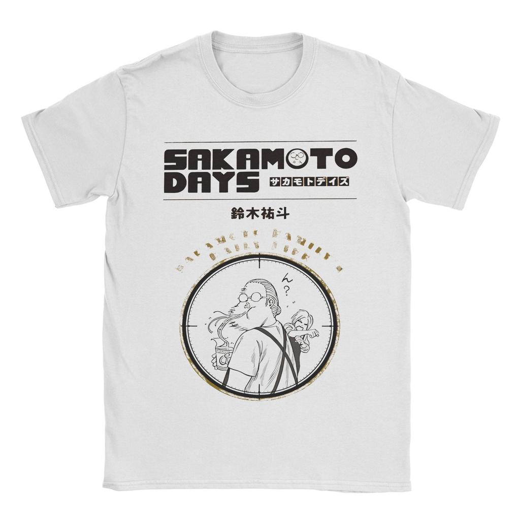 Принтованная футболка 'Дни Сакамото' мужская хлопковая с коротким рукавом Sakamoto Days с круглым вырезом летняя одежда