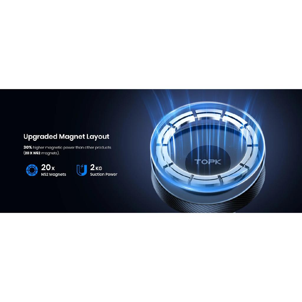 TOPK Magnetic Phone Holder Car Magnetic Car Phone Holder Mag-Safe Car Mount Powerful Air Vent ABS Stand For Smartphones