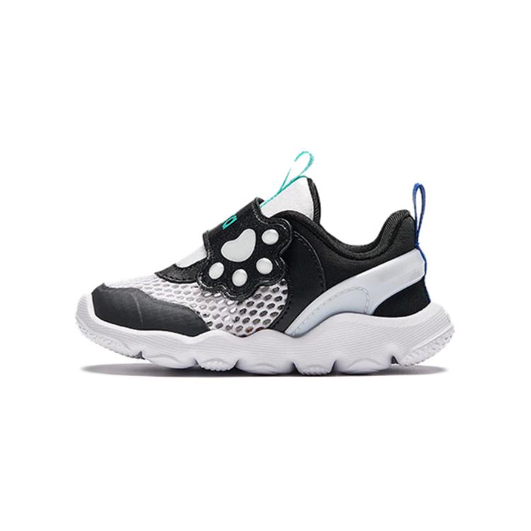 Anta Comfortable Breathable Non-Slip Shock Absorbing Low-Top Walking Shoes Baby Shoes White Black A312420021-1