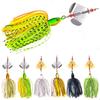 1pc 13.5cm 20g Jig Spinner Bait Fishing Lure Pinwheel Blade Chatter Bait Dancer Buzzbait 3/0 Fishing Hook For Bass Pike