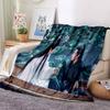 Drama The Untamed Xiao Zhan Wang Yi Bo Soft Throw Blanket Throw Blanket Soft Cartoon Printed Bedspread Bedspread Sofa Gift
