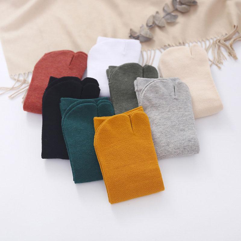 1 пара однотонных кимоно для пары, шлепанцы, носки-таби, сандалии с раздельным носком, хлопковые носки с двумя носками