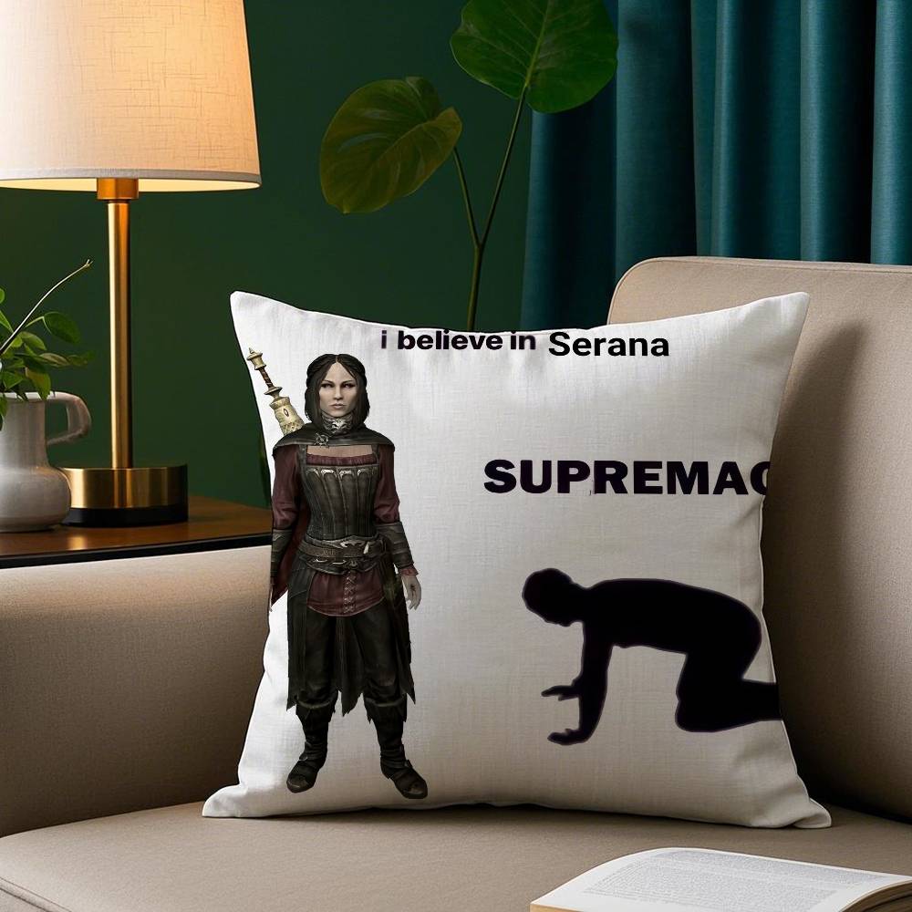 Эй Ты Ты Наконец Проснулся Мем Скайрим Наволочка Уютная Плюшевая Наволочка С Двусторонней Печатью – Домашний Подарок для Декора Спальни