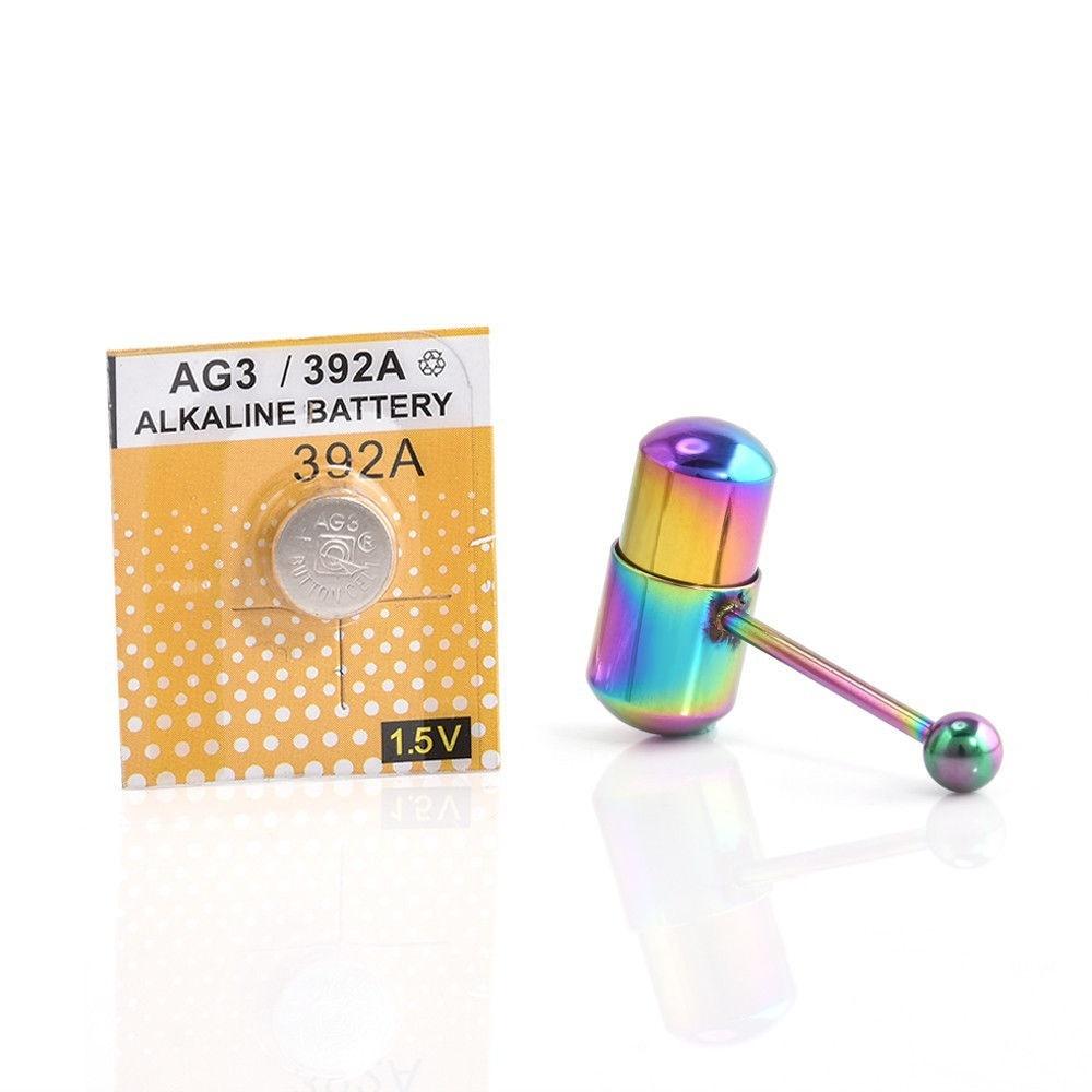 Новинка-вибрационный пирсинг для языка + батарейка