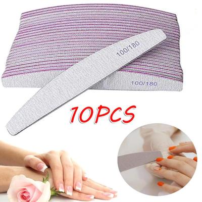 Новый 10 шт. Акриловый гель 100/180 Grit Nail Art Care шлифовальный буфер инструмент для полировки маникюра
