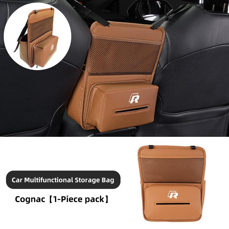 Emblems Car Seat Organizer Pocket Auto Seat Storage Bag Accessories For Volkswagen VW Polo Jetta Sagitar Magotan Passat B5 B6 B7 BDI1