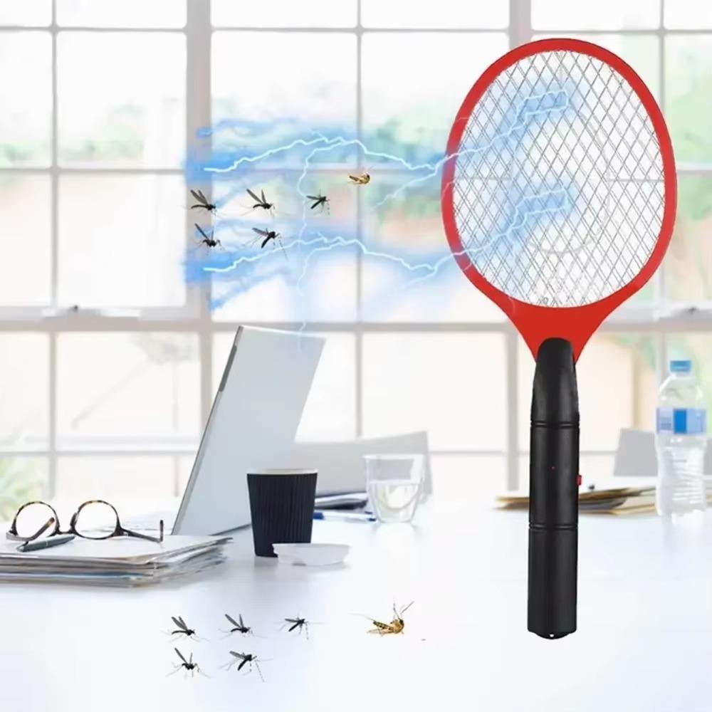 Handheld Electric Mosquito Swatter Battery Powered Insect Bug Zapper Portable Fly Swatter  Night